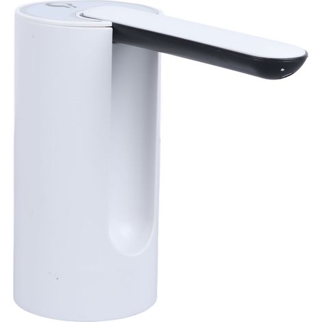 Distributeur d'eau électrique portable pliable à commande par un seul bouton, avec pompe à eau en bouteille blanche (1/5)
