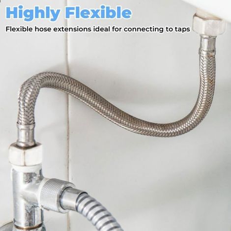 Tuyau Flexible Acier Inox 50cm, 3/8 (1/5)