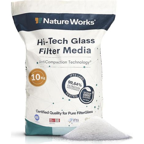 Filter Sand for Swimming Pools Glass - Bag 10 kg (1/5)