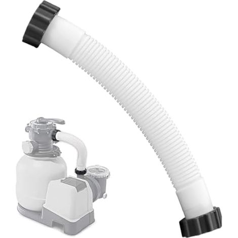Tuyau de pompe de filtre de piscine de 40 cm, compatible avec les pompes de filtre à sable et les systèmes d'eau salée Intex - Tuyau de pompe de piscine de 3,8 cm pour pompes filtrantes 26371CA (1/5)