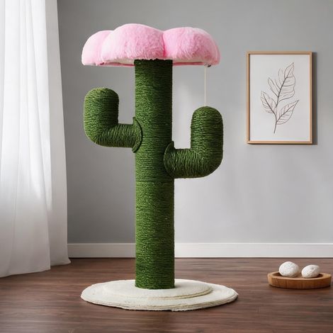 Griffoir cactus 90 cm avec colonnes en sisal épaissies (1/5)