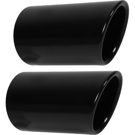 Tuyau d'échappement en acier inoxydable noir brillant (pièces), accessoire de modification pour Audi A4 B8 Q5 (1/5)