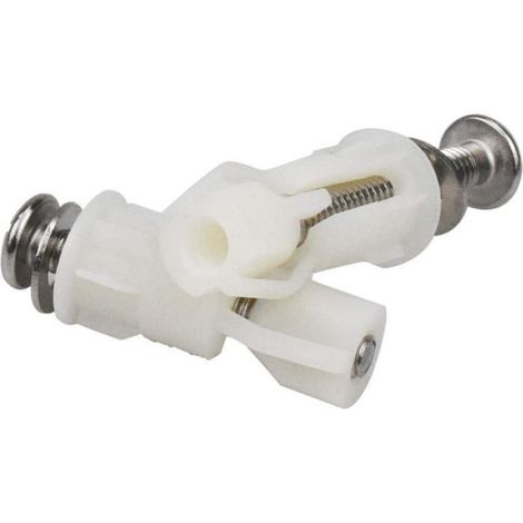 Lot de 2 accessoires pour abattant de WC : vis de fixation, vis de charnière, élargisseur de couvercle de WC, joint en caoutchouc (1/4)