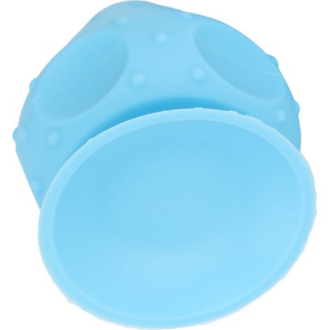 Balle de massage ventouse en silicone pour dos, nuque et taille - Soulagement des points de tension bleue (1/5)