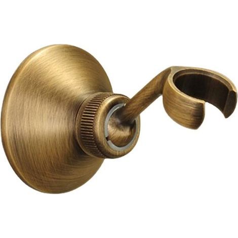 Retro-Duschhalterung für verstellbare Handbrause aus massivem Messing/Bronze, Duschhalterung, 360-Grad-Wandhalterung für Handbrause (1/5)