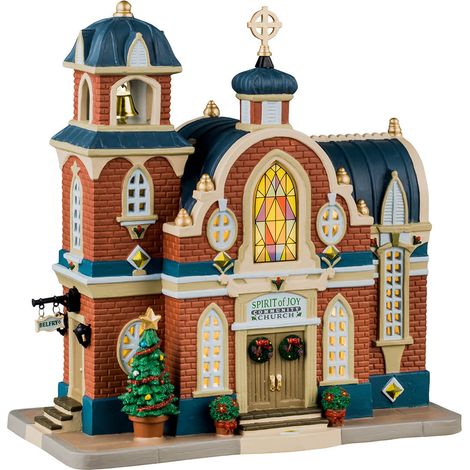 Lemax 45253 Spirit Of Joy Community Church - Edificio Illuminato - a Batteria (1/4)