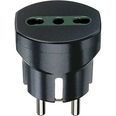 Adaptador Ted./Franc.+P17/11 Negro