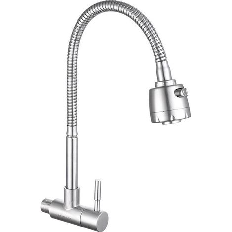 Wall Mounted Dual Function 360° Swivel Kitchen Faucet for Kitchen Cleaning (1/5)