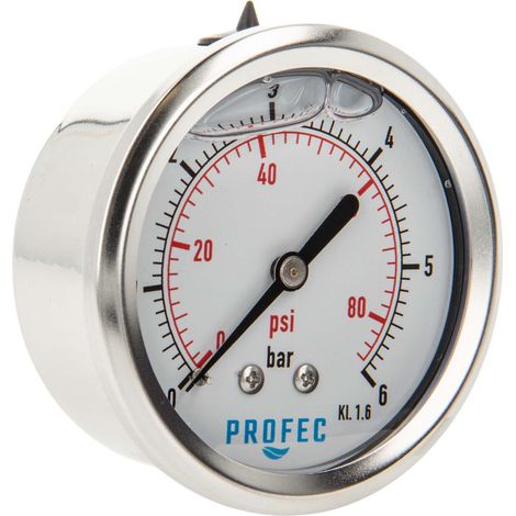 Manometer Luft 0-6 Glycerin Einheit PFT Mach (1/5)