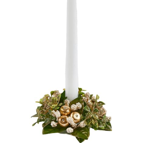 EDG Mela Corona Con Foglie Verde E Oro D 20 C4 (1/3)