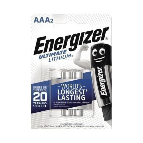 Energizer Batterie Ultimate Lithium 639170 AAA Micro L92 2 St./Pack.