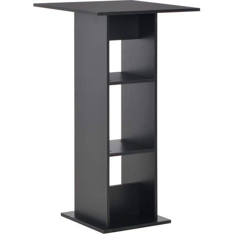 vidaXL Bartisch Schwarz 60x60x110 cm (1/5)