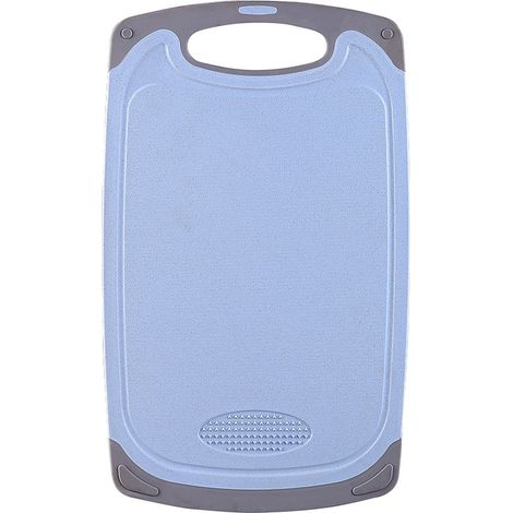 1 planche à découper bleue en matériau sain avec une rainure à jus, utilisable pour les légumes, le poisson et le pain.-AquaForge (1/5)