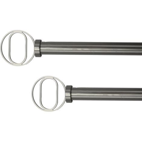Kit de Tringle à Rideau Extensible Visio pour Volet Roulant gris