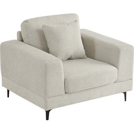 Poltrona in Tessuto testurizzato Beige - JAMOLO (1/4)