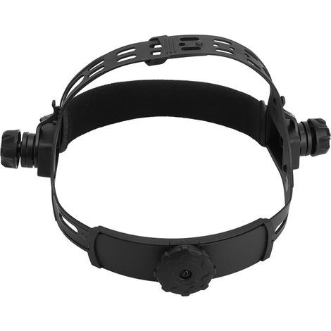 Schweißermaske mit verstellbarem Kopfband für solarbetriebene, selbstverdunkelnde Schweißhelme (schwarz) (1/5)