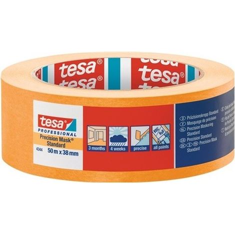 Cinta adhesiva de papel Tesa, Washi de precisión, 3mc, 50 m x 38 mm