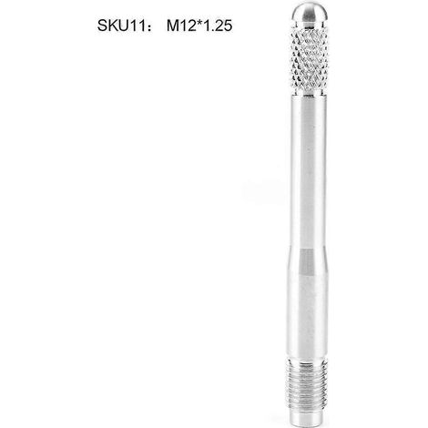 Outil de positionnement de pneu, outil de démontage et d'alignement pour jantes, acier inoxydable M12, universel, argent M12 x (1/4)