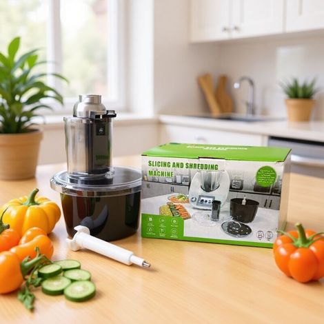 Coupe-Légumes pour Tm5, Tm6, Acier Inoxydable Abs Râpe à Légumes, Râpe à Légumes Robot Culinaire Râpe de Cuisine Accessoire pour Machine pour Différents Légumes