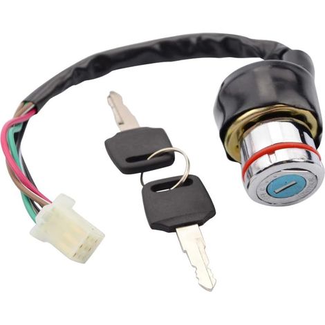 6 Wire Iron Ignition Key Replacement for ATV and Dirt Replacement for Bike (1/4)