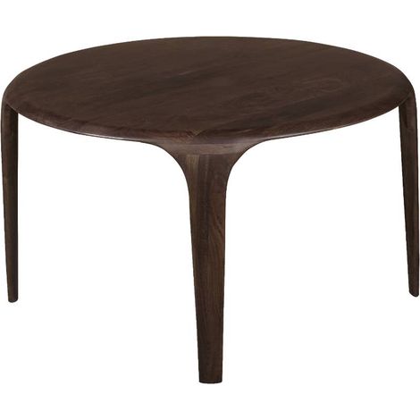 Table à manger ronde en bois de manguier Selva (1/5)