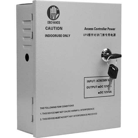Ac90 V/260 V 5 une Boîte d'alimentation de Contrôle d'accès pour Tous les Types de Verrou de Porte Électrique avec Temps Delay-dyx5 a (Dyx5 a) (1/5)