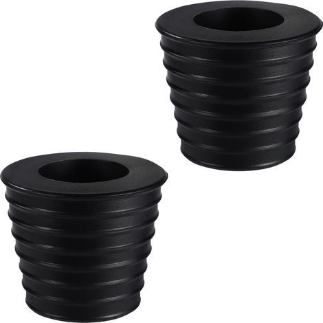 2pcs Anneaux Parasol Table Patio, Cône Stabilisateur en Silicone Adaptateur Noir Parasol Stabilisateur Pied pour Tables Extérieures Jardin Plage Piscine (1/5)
