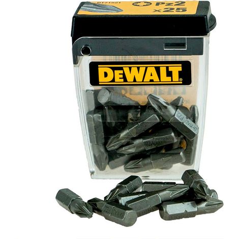Dewalt DT71521-QZ PZ2 X 25mm Screwdriver Bits Pack Of 25 In Flip-Top Case