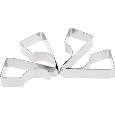 4 Stück Tischdeckenclips aus Edelstahl für Partys und Hochzeiten (1/5)