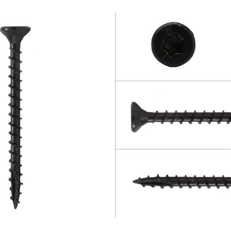 Hartholzschrauben Schwarz AR-Beschichtet 4 x 40 mm - Schachtel