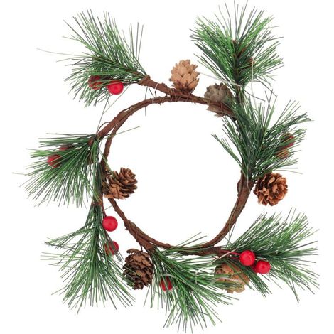 Ghirlanda di sorbo con pigne, 16 cm (1/3)