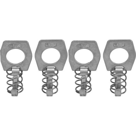 Lot de 4 verrous à came pour chauffe-eau, en acier inoxydable, couleur argentée, pour camping-car. (1/5)