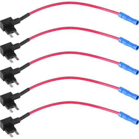 de 5 adaptateurs de fusibles pour circuit automobile porte