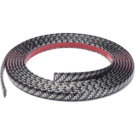 Bandes Adhésives Décoratives Pour Auto, Adhésive En PVC Anti-Collision Pour Fenêtre De Voiture, Universel Confinement Fibre De Carbone Bande Baguette Adhésive Auto Voiture Moto(15mm)