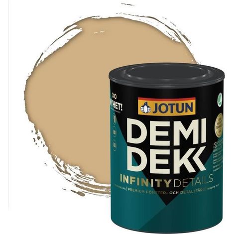 Peinture Bois - JOTUN - Lasure Opaque Satinée - RAL 1001 - Beige - 0,75L (1/2)