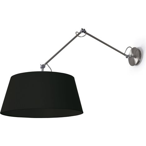 Aplique de pared /Plafón con brazo articulado tilt EASY Niquel satinado E27 60 W (1/3)