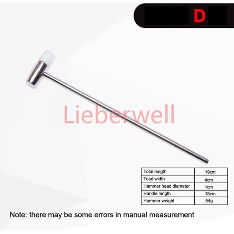 Mini marteau multifonctionnel en métal souple et dur, outil de réparation de montre en plastique à double usage (1/5)