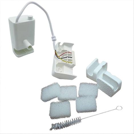 Wasserpumpe für Haustier-Wasserspender, Ersatzmotor, Gehäuse, Baumwollfilter und Bürste (1/5)