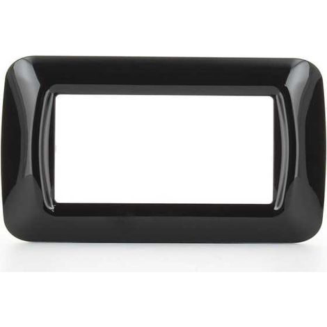 GW22514 Placa de 4 Módulos Negra Sistema Autoportante