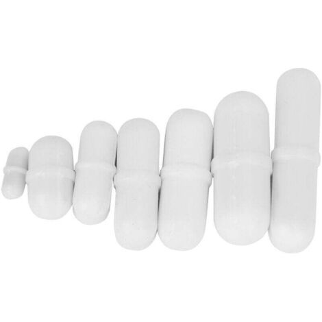 7 varillas de agitación magnéticas de PTFE para mezcladores de laboratorio, herramienta práctica para científicos, resistencia