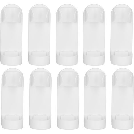10 Supports de Brosse à Dents Électrique Murale, Rangement Salle de Bain Blanc (1/5)