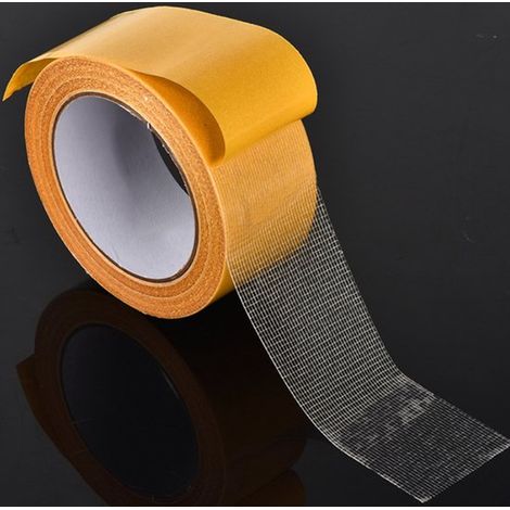 Ruban adhésif textile double face - Ruban textile - Ruban double face transparent à base de maille, sans résidus - 2,5 cm x 20 m (1/5)