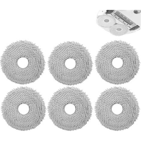 6 Pieces Wipes for Roborock Q Revo / P10 Robot Vacuum Cleaner, Replacement Part Microfiber Wischpad Filters Wipes Accessories Set (1/3)