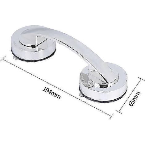 Poignée à ventouse puissante pour porte, fenêtre, armoire, réfrigérateur et barre d'appui de douche - Édition à prise sécurisée et robuste 0724