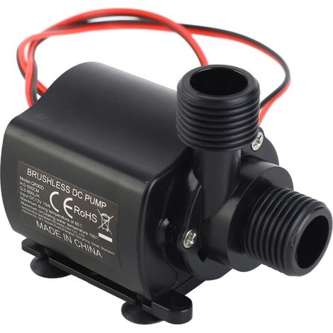 SJLERST Pompe à eau haute performance, stable et silencieuse, pompe submersible 12 V 7,5 W pour aquarium (1/5)