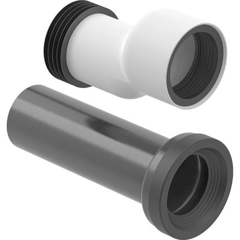 Geberit Anschlussset für Stand-WC TurboFlush, Abgang horizontal, 90mm, Kunststoff, 152062001