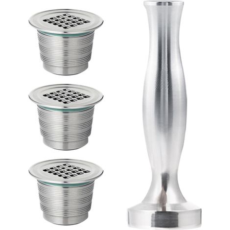 Wiederverwendbare Kaffeekapseln aus Edelstahl 304, kompatibel mit Nespresso Kaffeemaschinen (K-Cup-Typ).