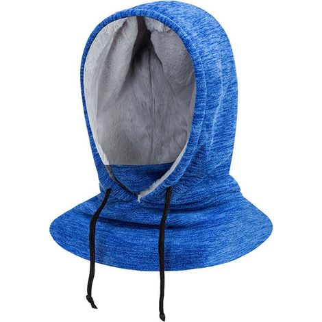 Cagoule unisexe, chaude, respirante et multifonctionnelle. Avec capuche et cache-cou, idéale pour le ski, le vélo, la moto, la randonnée et autres activités de plein air. Bleu roi (1/4)