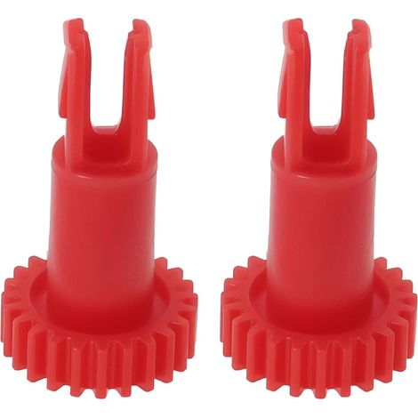 Set of 2 Replacement Gears for Vacuum Cleaner Side Brush Motor, Side Brush Motor Loop, Compatible with Ecovacs T5 T8 T9 N5 N8 DX X1 Vacuum Cleaner, Red (1/5)