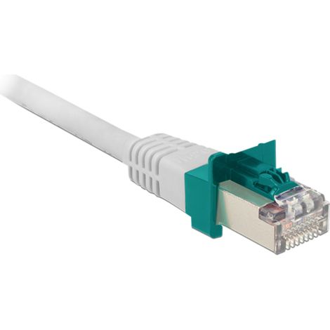 DeLOCK RJ45 Secure Clip, Halterung, türkis, 40 Stück (1/4)